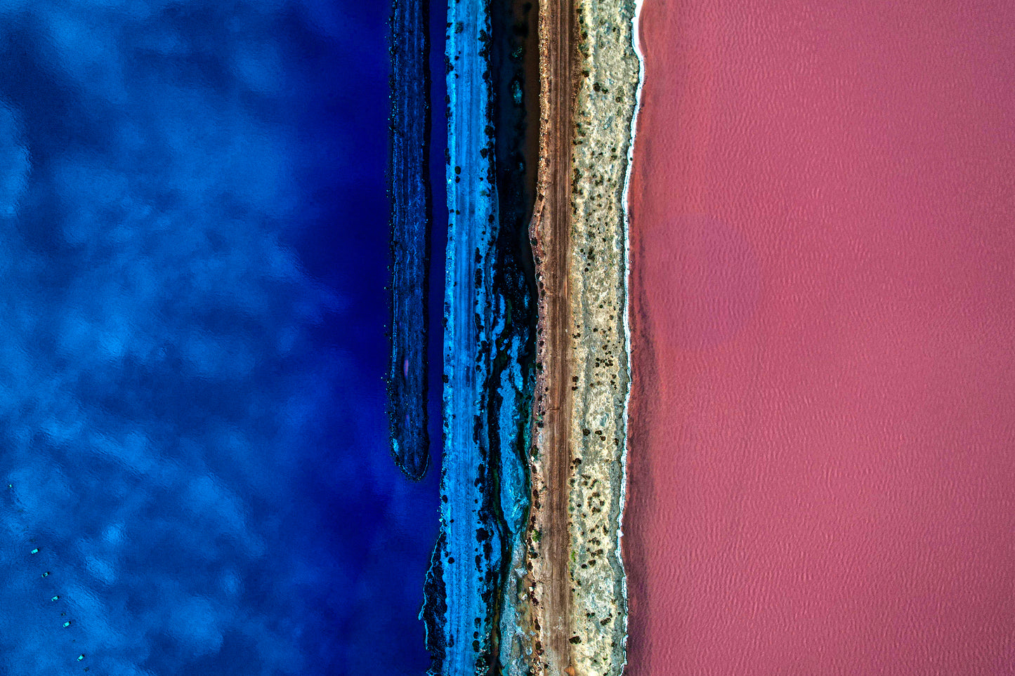 Pink & Blue lake FRAMED PHOTO