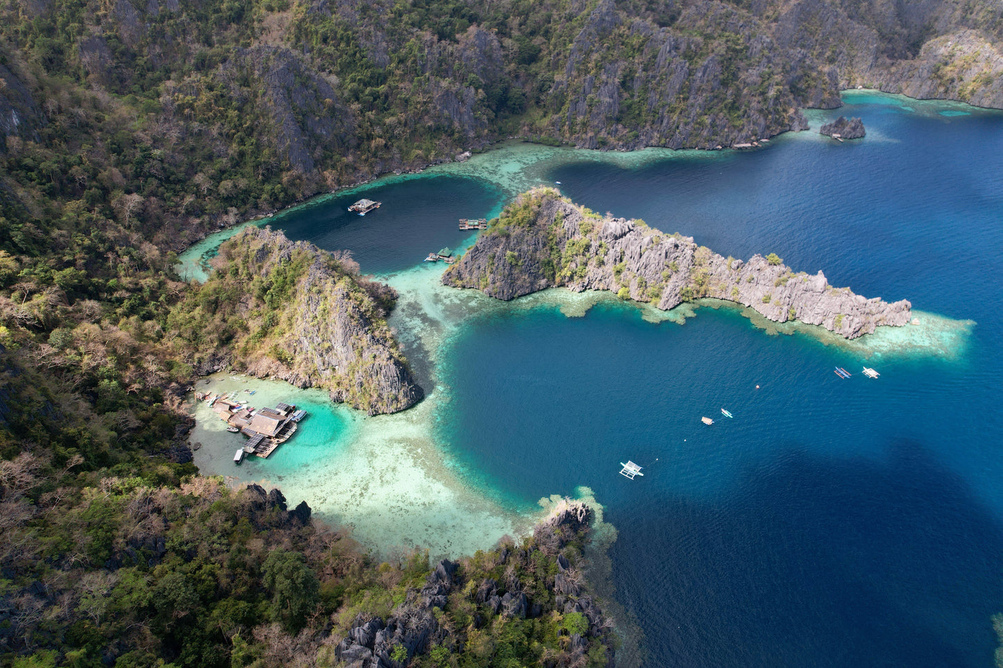 The Philippines Rocky lagoons FRAMED PHOTO
