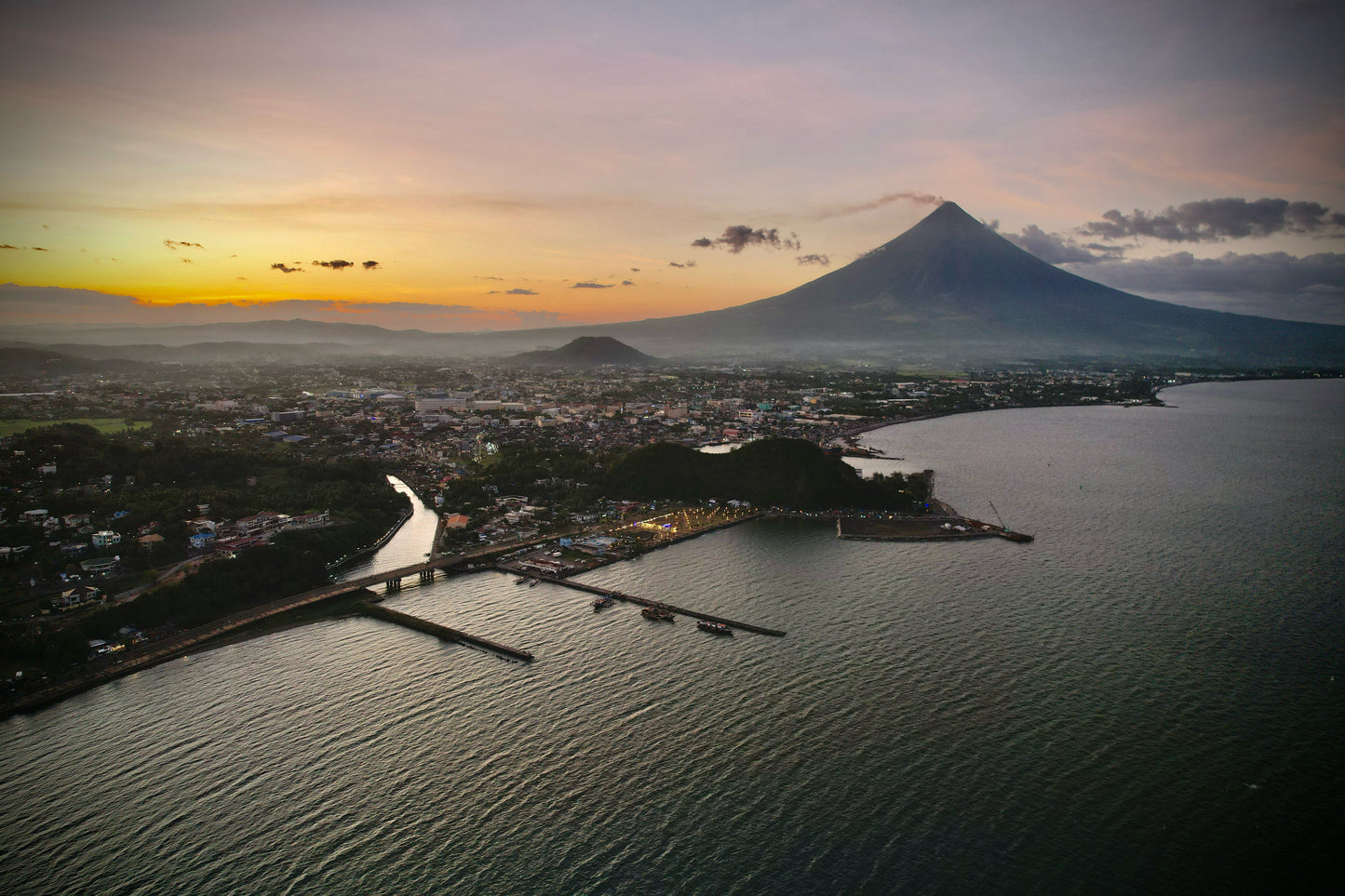 The Philippines Mayon Volcano FRAMED PHOTO