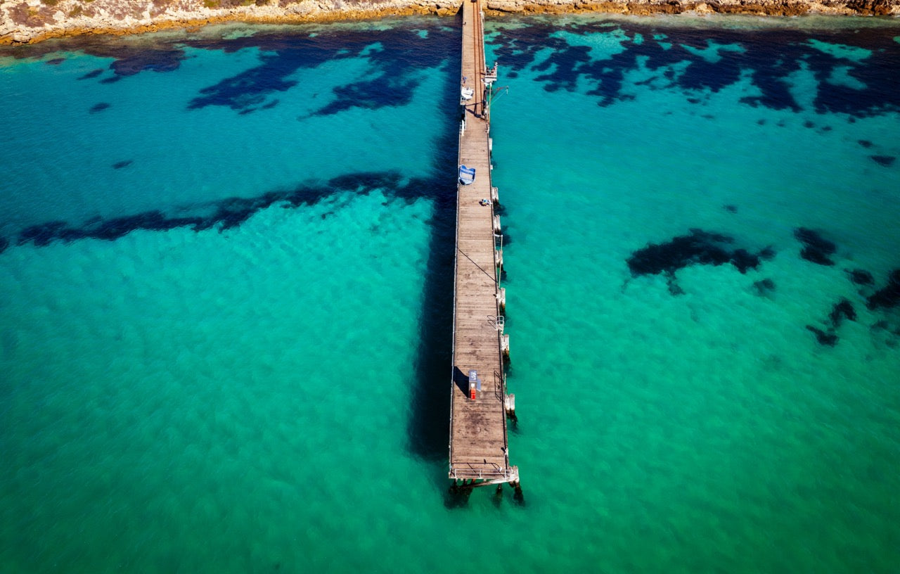 Kangaroo Island Morning at the Jetty FRAMED PHOTO