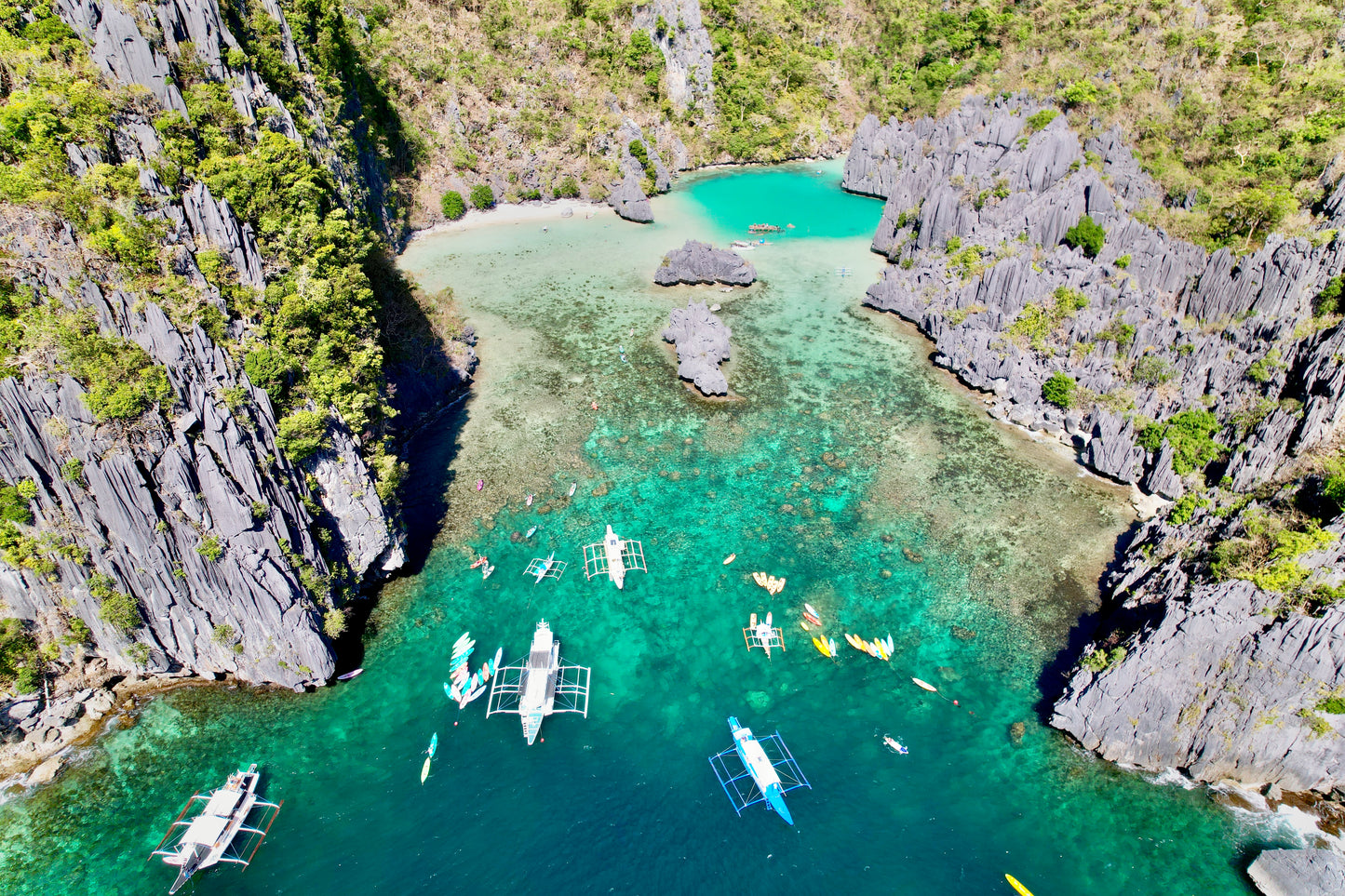 The Philippines Blue lagoon FRAMED PHOTO