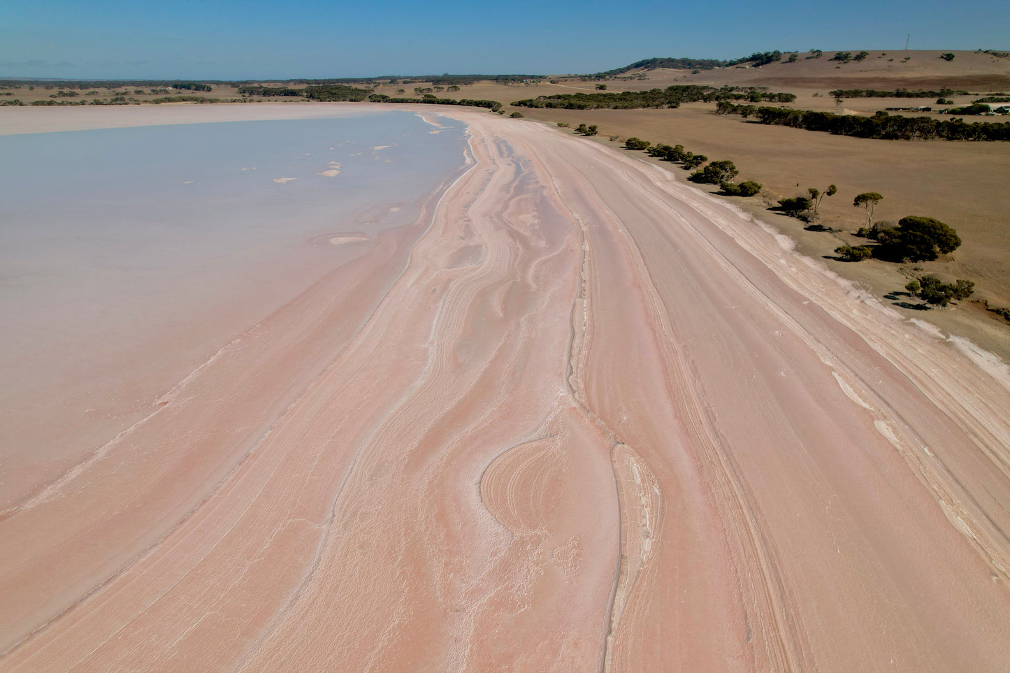 Kangaroo Island Pink salt FRAMED PHOTO